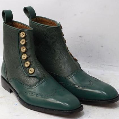 Men's New Handmade Leather Boots Ol..