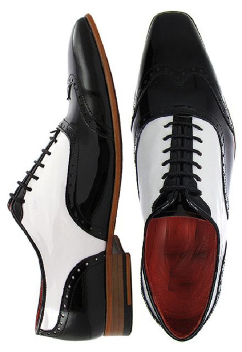 NEW Handcrafted Men Fashion Black And White Dress Shoes, Men Handmade ...